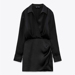 Zara Short Satin Effect Dress